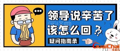 ​领导说辛苦了应该怎么回复简单 领导说辛苦了应该怎么回复高情商